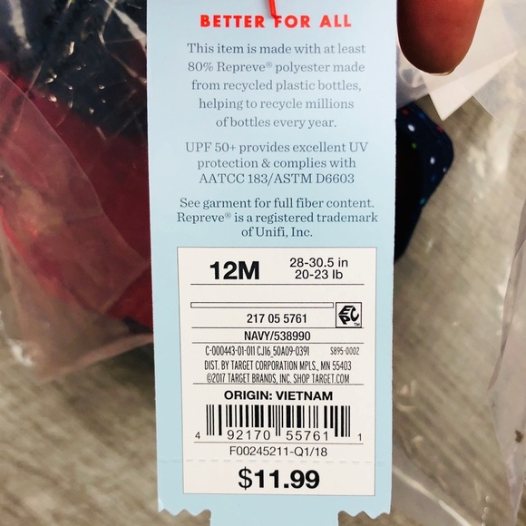 NWT CAT AND JACK BABY TODDLER SWIMSUIT SET TUTU - Picture 5 of 7